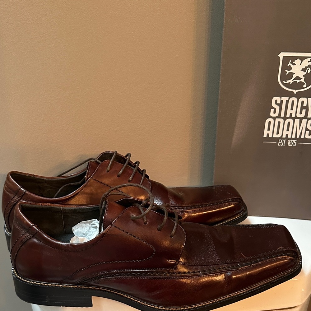 Stacy Adams Men's Dark Brown Oxfords